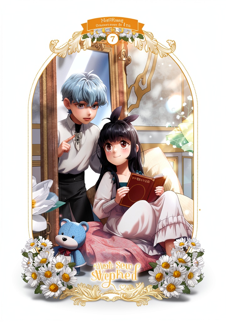 Installing Ize Press Not Sew Wicked Stepmom Manhwa Romance Graphic on a wooden desk
