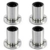 Linear Roller Bearing LMF10UU by FOCMKEAS Carbon Steel 4‑Count-0