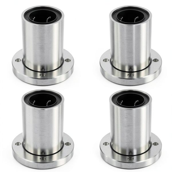 Linear Roller Bearing LMF10UU by FOCMKEAS Carbon Steel 4‑Count-0
