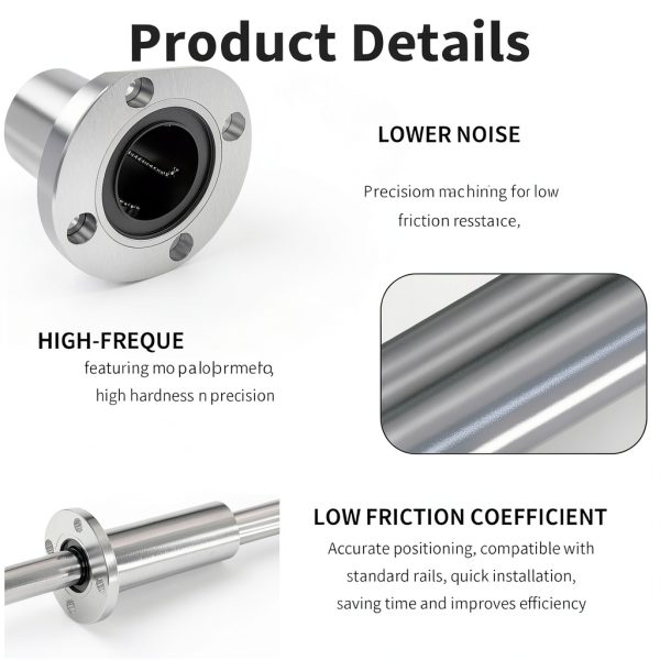 FOCMKEAS Linear Roller Bearing LMF20LUU 20mm ID 32mm OD 80mm Length-3