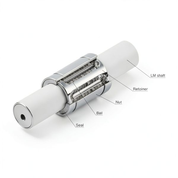 FUSHIBEARING LM8LUU 8mm x 15mm Linear Ball Bearing 4‑Piece Set-4