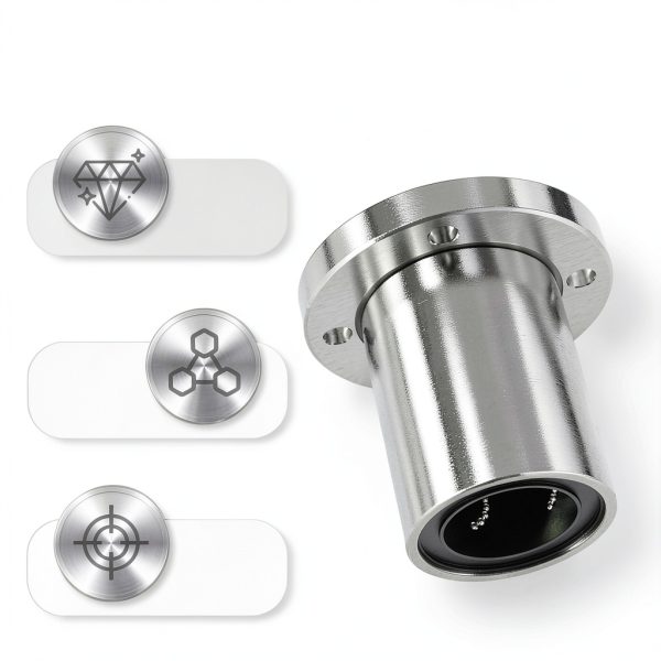 Linear Roller Bearing LMF10UU by FOCMKEAS Carbon Steel 4‑Count-2
