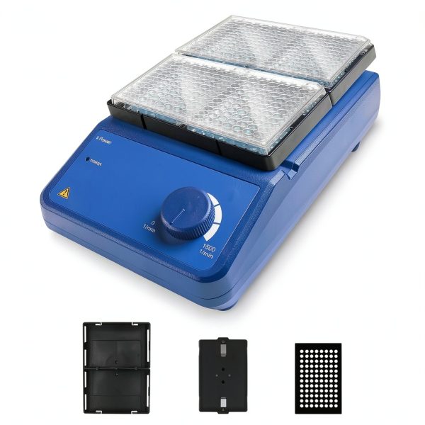 Microplate Mixer LVDALAB Adjustable 0-1000 RPM Double Microplate-0