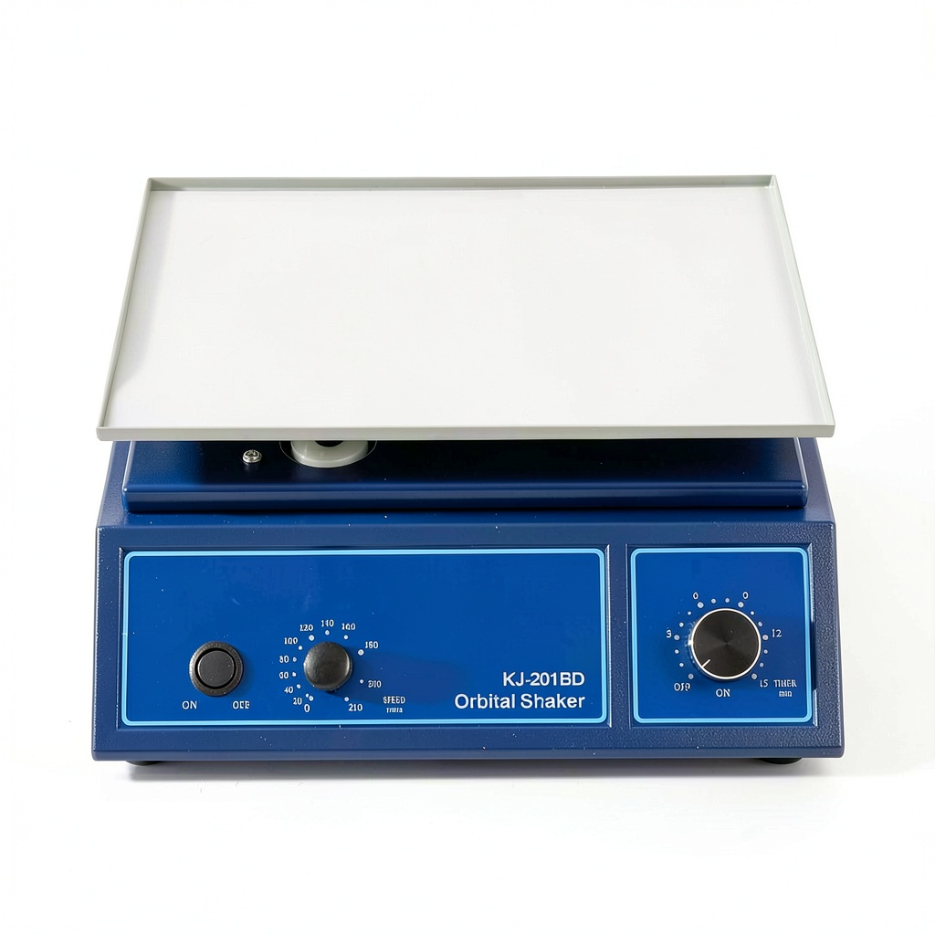 Installing Orbital Shaker SURPEER Lab Slip Platform Speed on a wooden bench