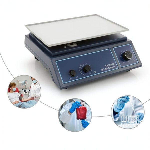 Orbital Shaker, 0-210R/Min Adjustable Speed, 12.4 x 8.58" Plate Size, 2.2lbs Capacity, Lab Oscillator with Timer, Laboratory Orbital Rotator Shaker for Chemical-5