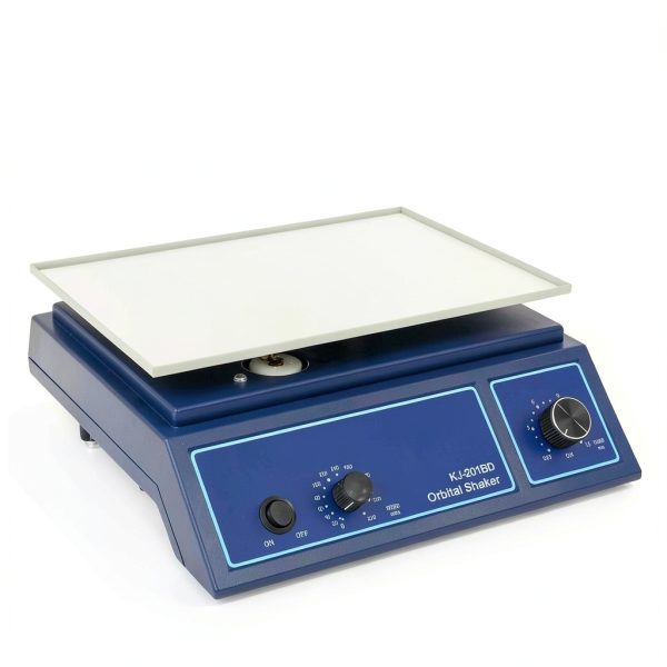 Orbital Shaker, 0-210R/Min Adjustable Speed, 12.4 x 8.58" Plate Size, 2.2lbs Capacity, Lab Oscillator with Timer, Laboratory Orbital Rotator Shaker for Chemical-3